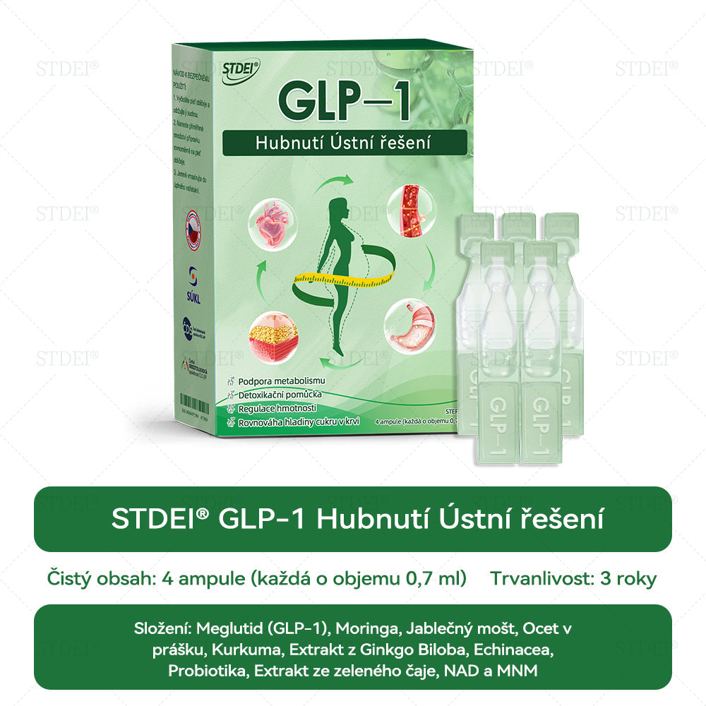 🌿 Oficiální obchod ČR | STDEI® GLP-1 8-v-1 Fit & Vital Řešení (Jednou denně, viditelné změny za 7 dní) ✅ Obezita, kardiovaskulární zdraví, cukrovka, spánková apnoe, zdraví střev, problémy se klouby a dalš